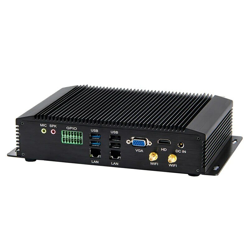 Промышленный мини-ПК 6 * COM RS232 RS485 игровой компьютер Windows11 HDMI VGA GPIO Dual LAN Настольный ПК Intel Core i7 10510U 8565U