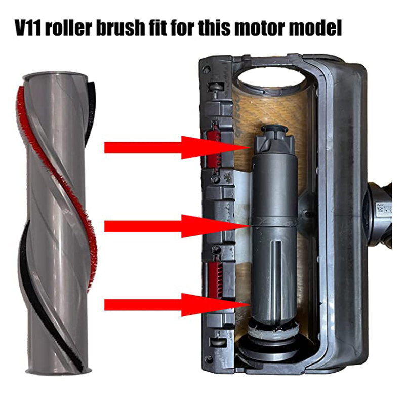 Сменные детали для пылесоса Dyson V7 V8 V10 V11, пылесборник с роликовой щеткой и держателем
