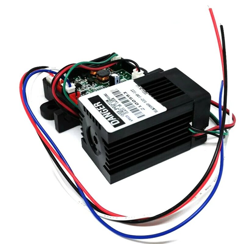 Módulo de diodo láser de punto azul violeta, luces de escenario, ventilador de refrigeración TTL, 405nm, 100mw, 200mw, 300mw, DC12V