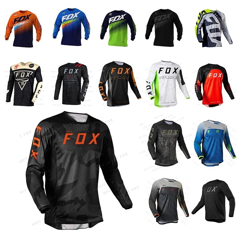 Hpit Fox-ropa de Motocross para hombre y mujer, camiseta para bicicleta de montaña Enduro, MTB, BMX, 2022