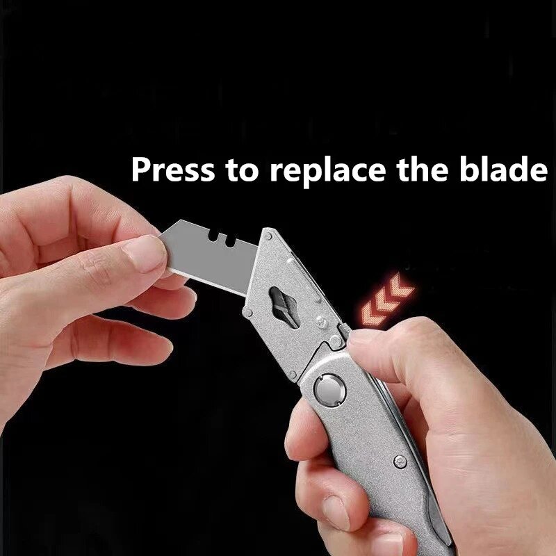 Multifunctional Metal Folding Utility Knife SK5 Sharpness Blades Box Cutter Pocket couteau Self-Lock wallpaper Knife Box Opener