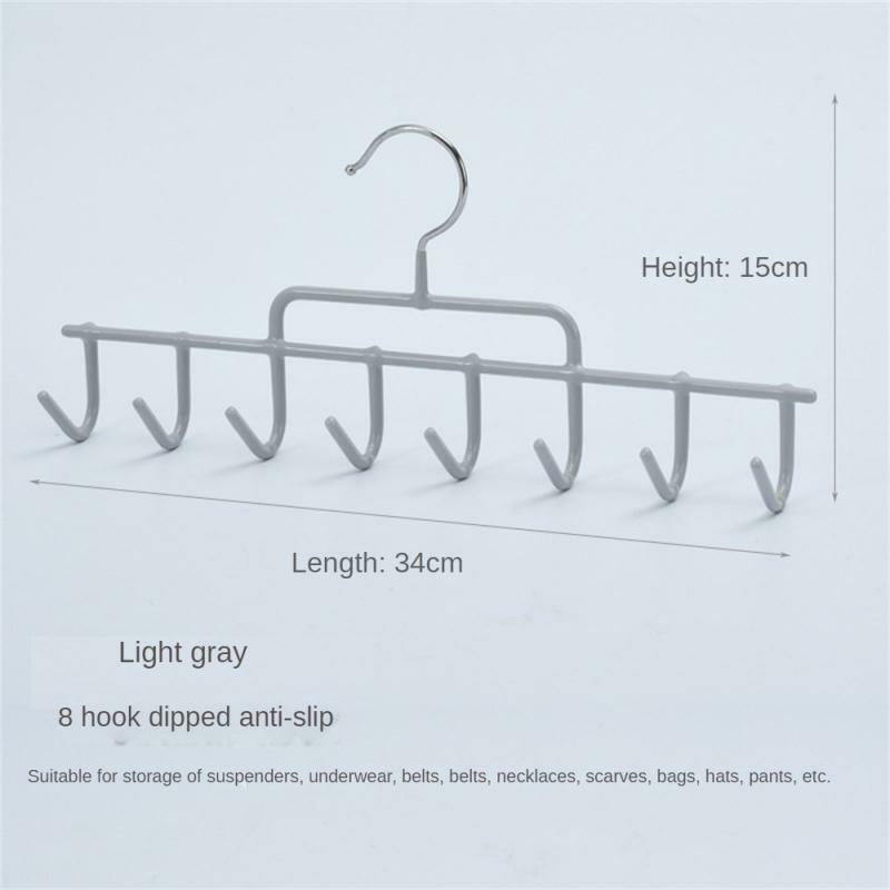 Storage Rack Simple Iron Smooth Plating Surface Strong Load-bearing Capacity Household Wall Hooks Scarf Storage Hanger Practical