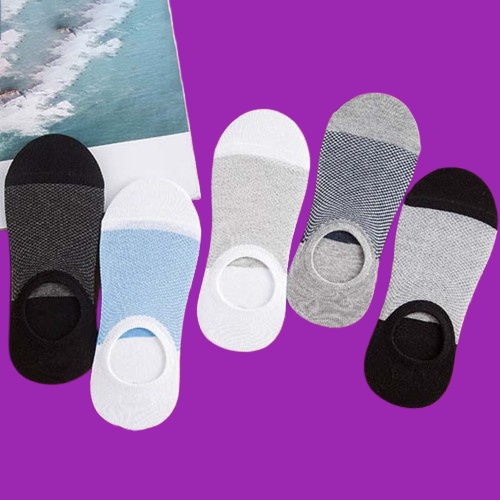 5 Paren/partij Mannen Sokken Stretchy Vormgeven Tieners Korte Sok Pak Voor Het Hele Seizoen Anti-Slip Duurzame Mannelijke Sokken Kousen
