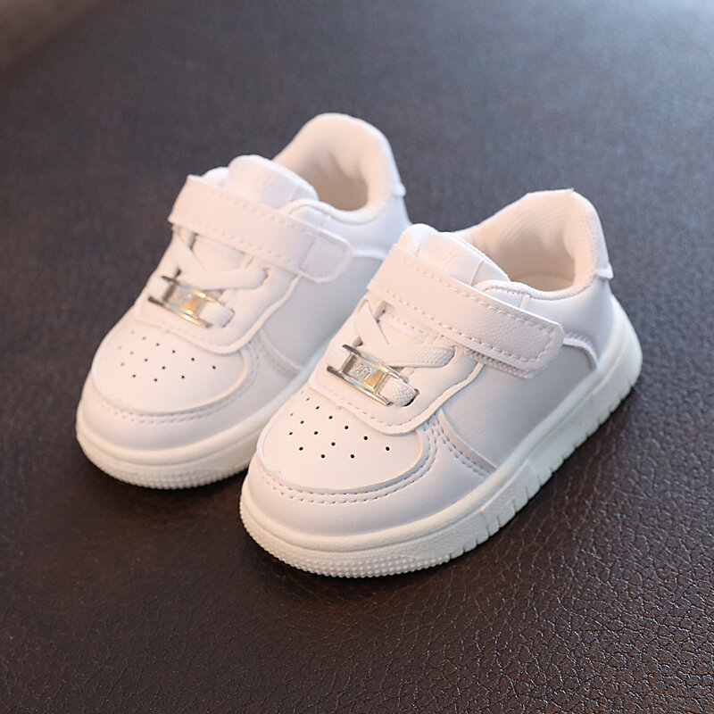 Sepatu anak laki-laki perempuan bayi, sneaker tenis santai keren mode 2024