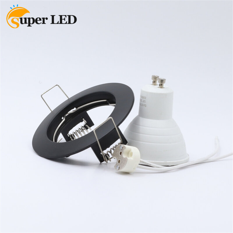 Wholesale Round Recessed Nickel Modern Downlight Housing LED Down Light Bulb Light Fixture Diameter 78mm