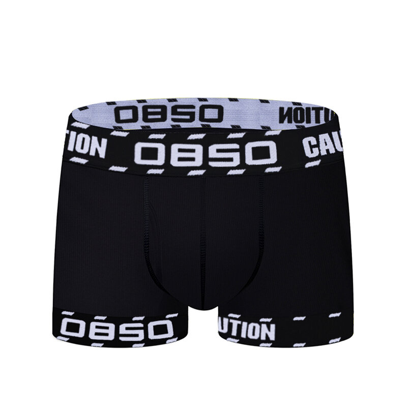 Boxer Shorts de algodão macio masculino, roupa interior sexy, boxershorts longos, cuecas masculinas, calcinha bolsa 3D