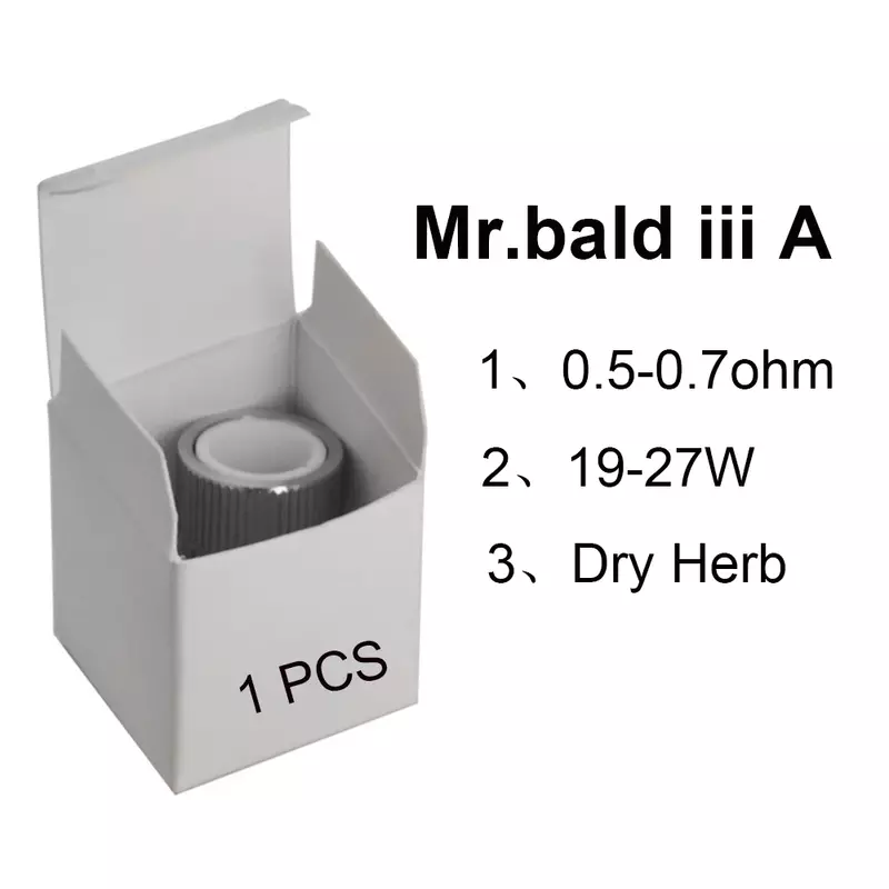 Longmada mr bald iiiコイル乾燥ハーブ加熱要素カップ、交換用タンクコア