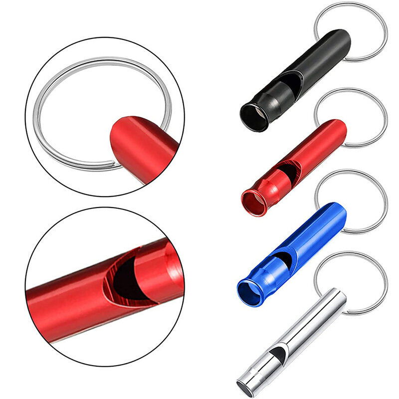 Loud Sound Emergency Whistle Keychain Survival Lifeguard Tools For Outdoor Camping Hiking Pet Train Self Defense EDC Keyring