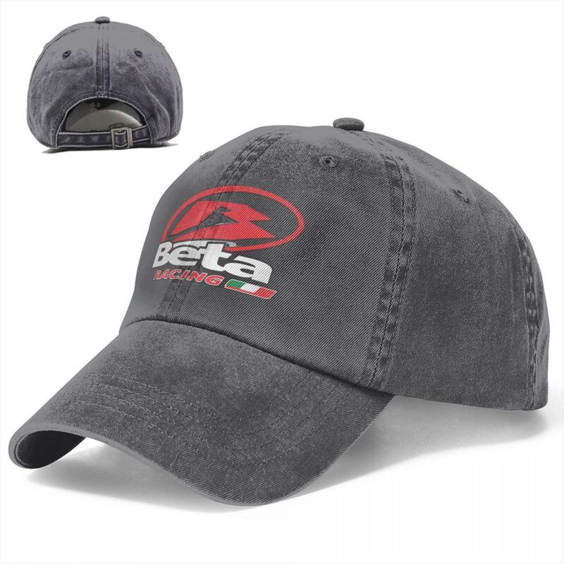 Vintage Beta Racing czapki baseballowe unisex w trudnej sytuacji Denim czapka typu snapback Moto motocykl bieganie Golf regulowane dopasowanie kapelusze czapka
