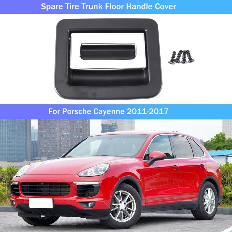 Car Spare Tire Trunk Floor Handle Cover For Porsche Cayenne 2011-2017 958551115004H0