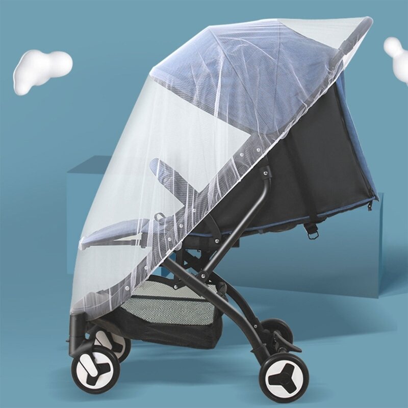 Universele Kinderwagen Netto Baby Zonneschermen Klamboe Buggys Insect Netto Fly Netto Bescherming Cover voor Kinderwagen