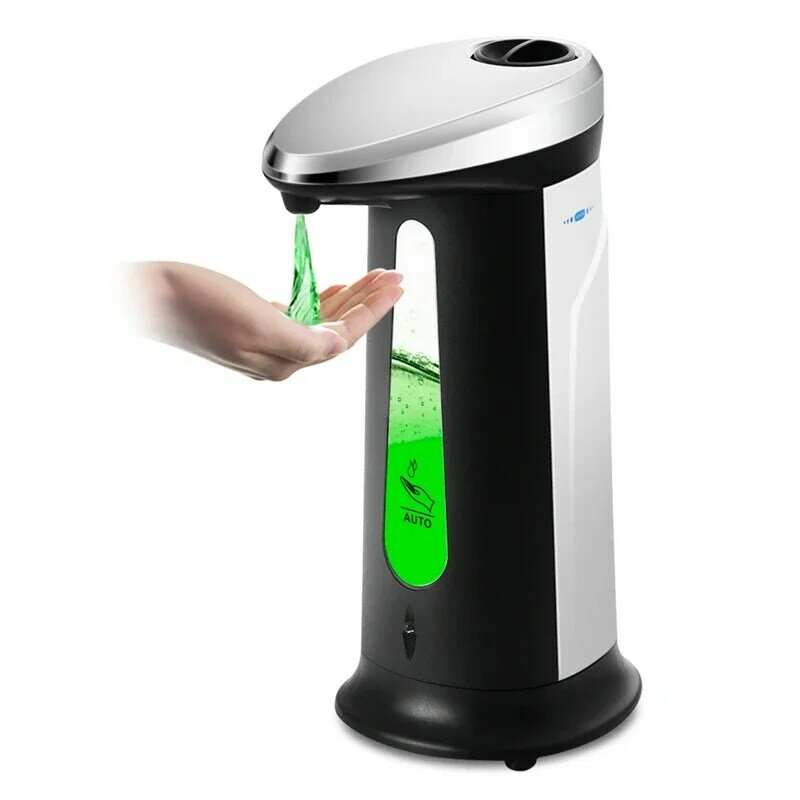 Dispenser di sapone liquido da 400ml lavamani a induzione con sensore Touchless intelligente automatico in ABS per Dispenser da cucina per bagno