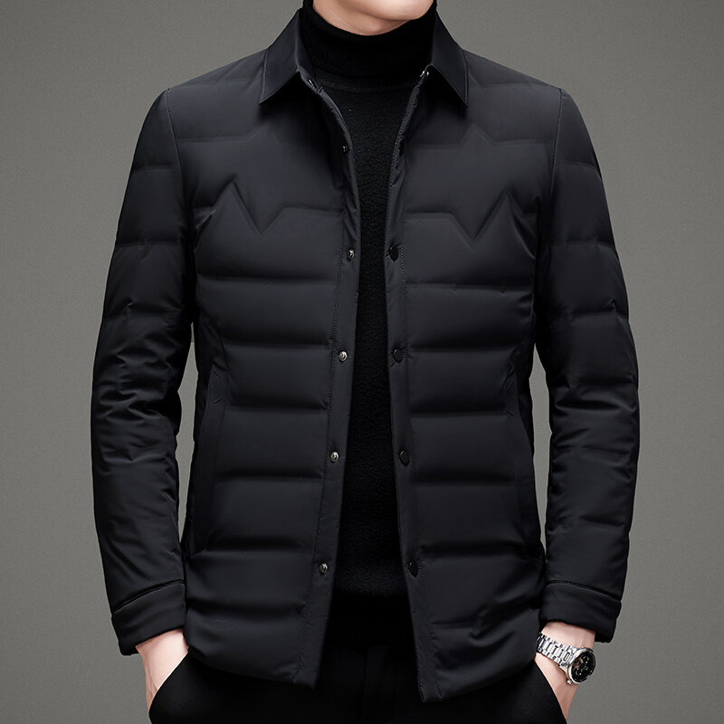 2022 겨울 신착 남성 80% 화이트 오리 코트 따뜻한 자켓 패션 남성 겨울 코트 남성 자켓 사이즈 M-4XL