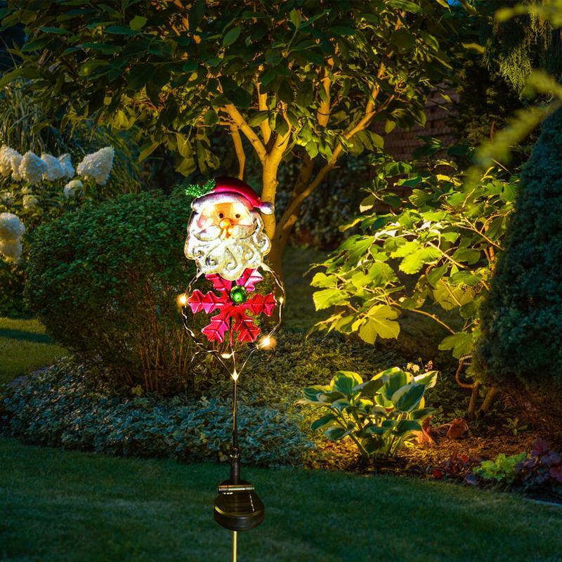 Lampe LED solaire extérieure étanche, décorations de Noël décoratives, lumières festives de jardin, 62