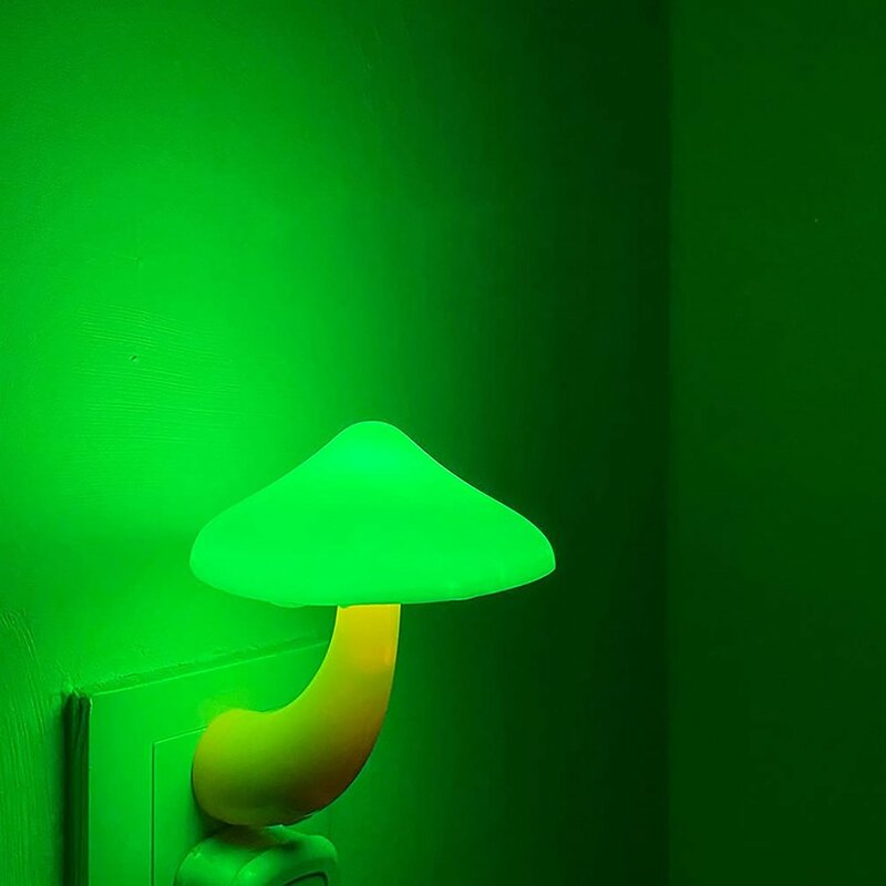 الفطر شكل الاستشعار التلقائي LED أضواء الليل ، مصابيح الحائط ، حماية العين ، المرحاض ، ديكور غرفة نوم ، التحكم في الضوء