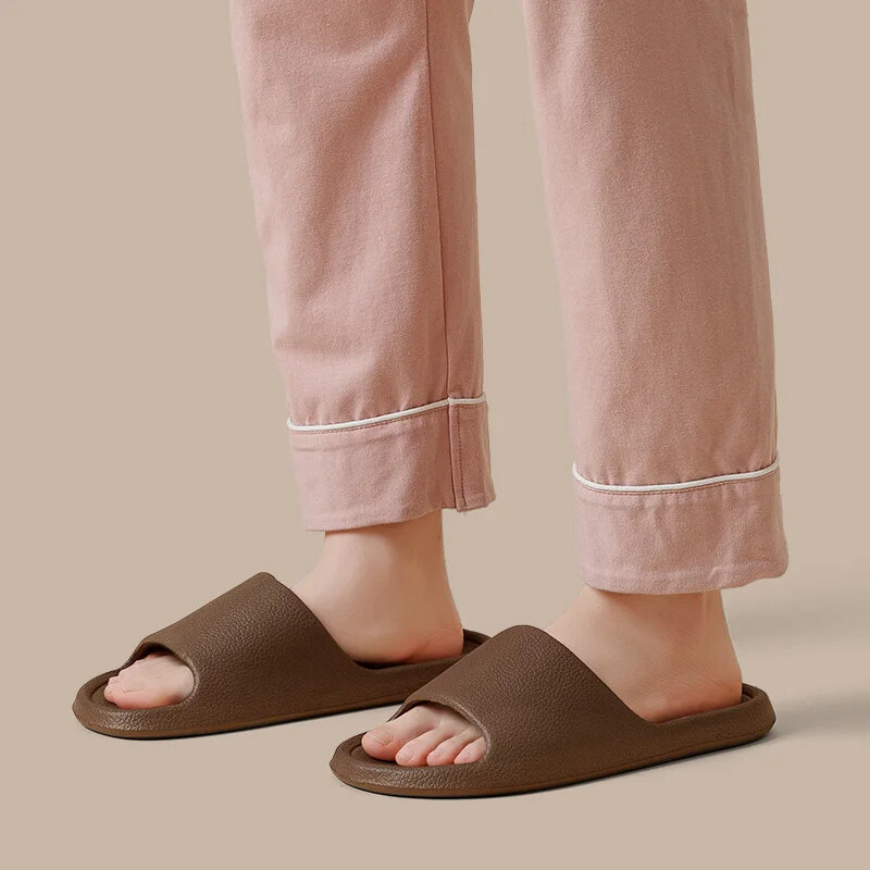 Женские Тапочки для ванной EVA нескользящие легкие домашние простые женские тапки удобная летняя пляжная обувь