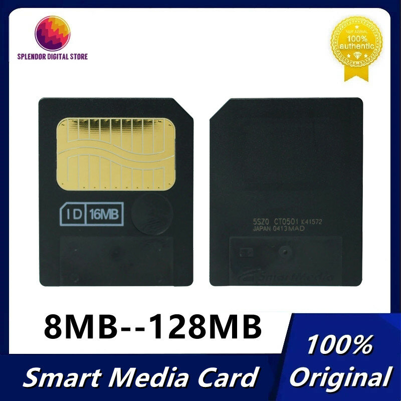 Kartu Media pintar asli, kartu memori 8MB 16MB 32MB 64MB 128MB SM untuk peralatan elektronik Fuji kamera elektronik