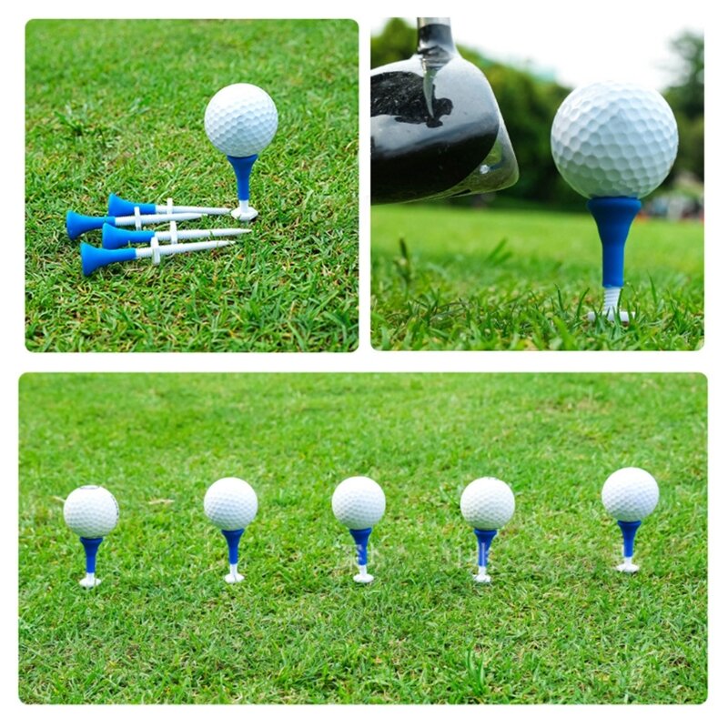 5 قطعة حامل كرة جولف قابل للتعديل الارتفاع، حامل كرة تدريب ثابت، كرة جولف، إكسسوارات رياضية للجولف في الهواء الطلق