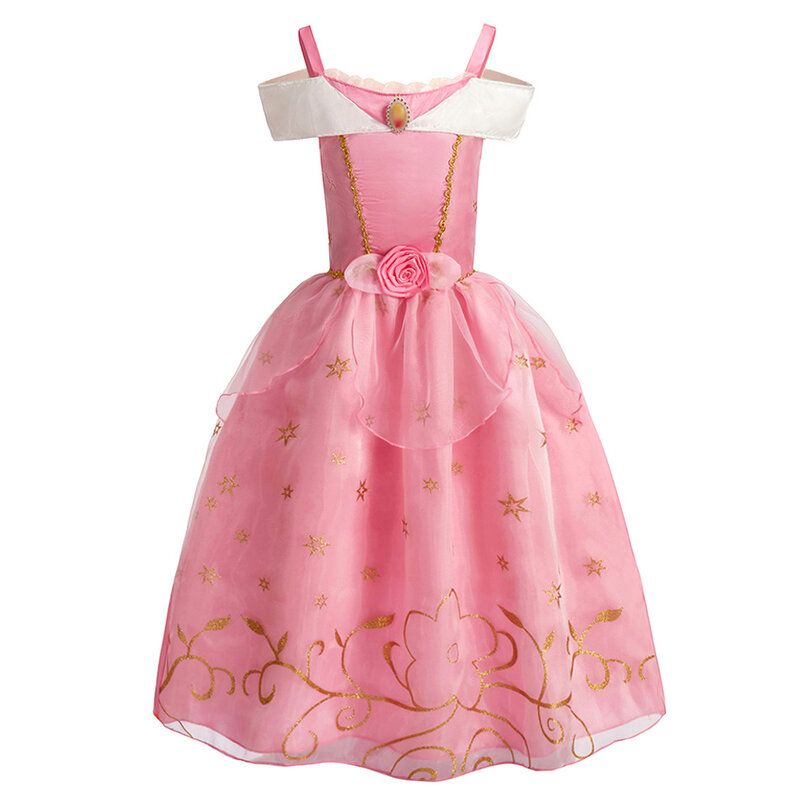 Robe princesse Disney Raiponce Cendrillon pour filles, Elsa Anna, costume éducatif d'Halloween pour enfants, robe de fête d'anniversaire pour enfants