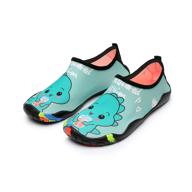 Sapatos de água antiderrapantes para meninos e meninas, meias de mergulho de natação, sapatilhas infantis, verão Aqua Beach Seaside Home Sandals, chinelos planos