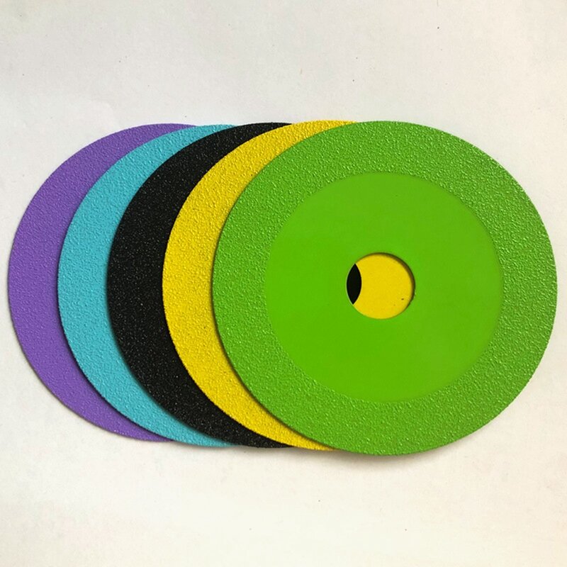 Set di dischi da taglio per vetro con adattatore lama per sega ultrasottile da 10cm lama da taglio per smussatura in cristallo di giada nera