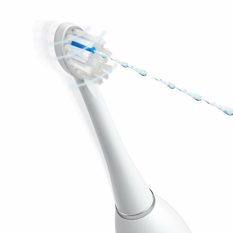 Waterpik Sonic-Fusion 2.0 sikat gigi Flossing profesional, sikat gigi elektrik dan Flosser air Combo dalam satu, putih