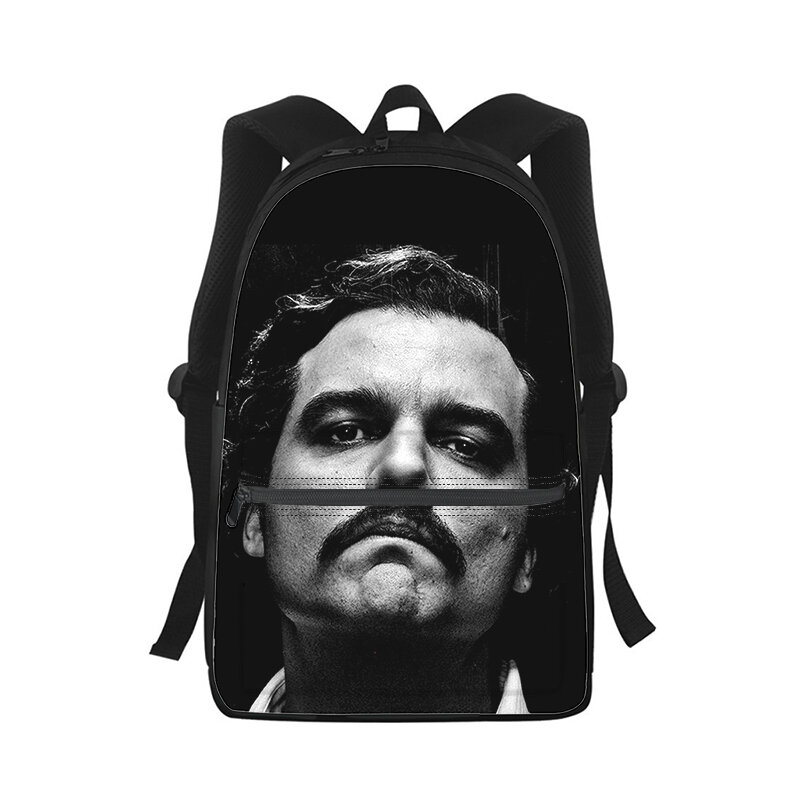 Mochila con estampado 3D de Narcos Season para hombre y mujer, bolso escolar para estudiantes, mochila para ordenador portátil, bolso de hombro de viaje para niños