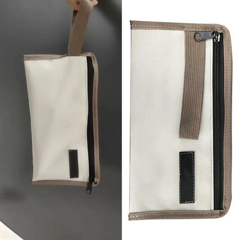 Conveniente saco de lona com alça de design de etiqueta bolsa de lápis portátil organizador de cosméticos de viagem