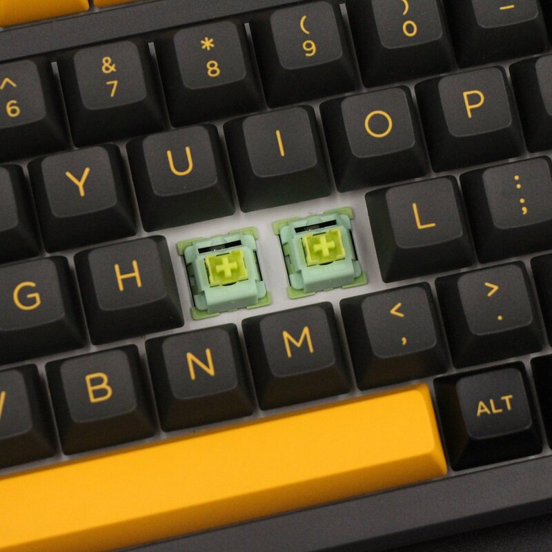 Механический переключатель клавиатуры Outemu, 3-контактный бесшумный клик, линейный тактильный переключатель, похожий на священную панду, Lube RGB, игровой переключатель MX