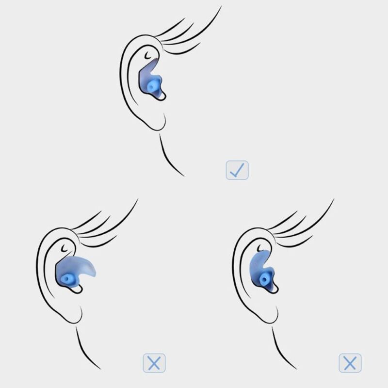Swimming Equipment Shower Anti Noise Swimming Gear Spiral Ear Plugs Swimming Earplug Ear Plugs Spiral Silicone Earplugs