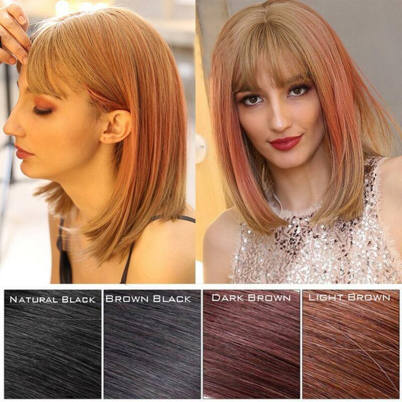 Fashion 3D Ins Hair Fake frange Air Bangs parrucca Seamless Fake Bang parrucca estensione dei capelli Clip-In Bangs Extension Natural Hairpiece
