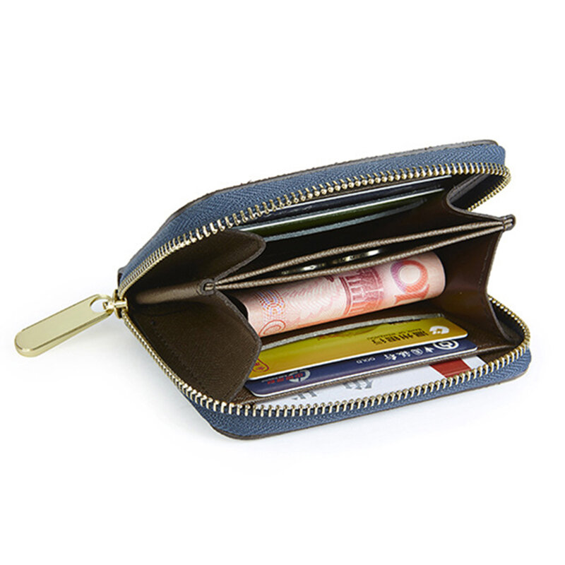 Portafogli in pelle per donna borsa di design di lusso pochette classica piccola tasca portamonete Carteras Para Mujer