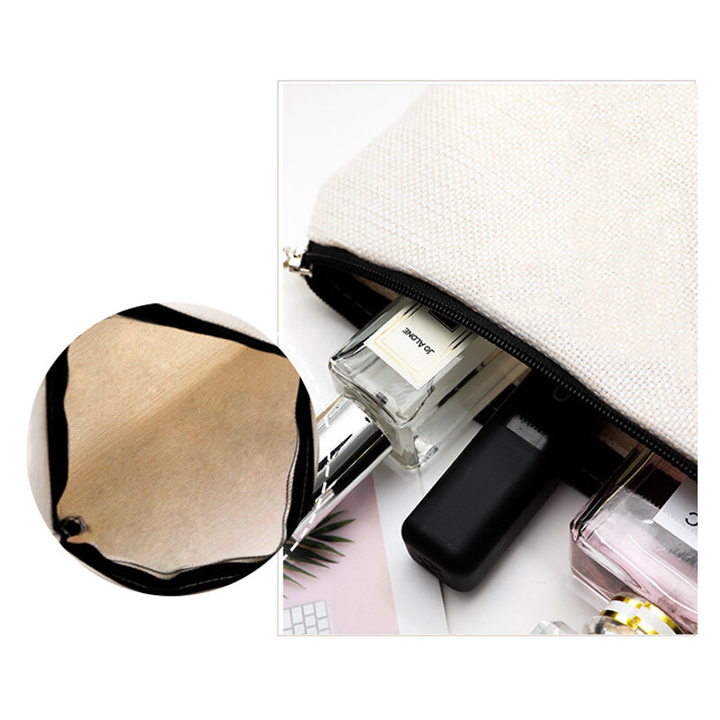 Simpatico cartone animato gatto stampa donna borsa portatile pochette da viaggio borsa per trucco grande tela organizzatore da toeletta custodia per cosmetici