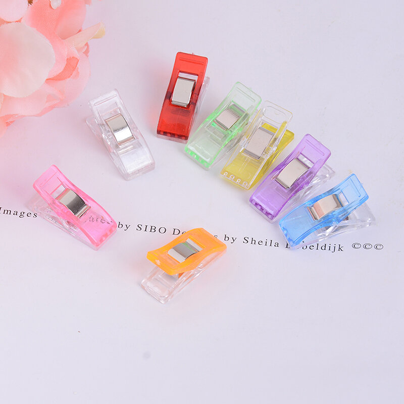 10pcs Sewing Clips Multi Colors Plastic Clips For Patchwork Sewing DIY Crafts Quilt Quilting Clip Knitting Accessories