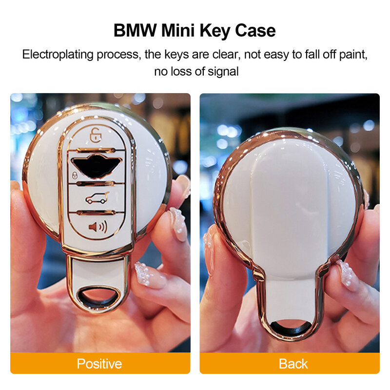 TPU Car Key Case For BMW Mini COOPERS ONE JCW F56 F55 F54 F57 F60 R55 R56 R57 R58 R59 R60 S Roadster Cover Keychain Accessories