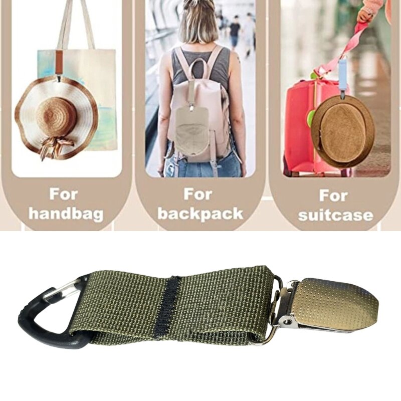 Hat Holder Clip For Travel Backpack Luggage Elastic Cap Clip For Hat Companion Hat Attacher Hat Clip For Travel On Bag 066F