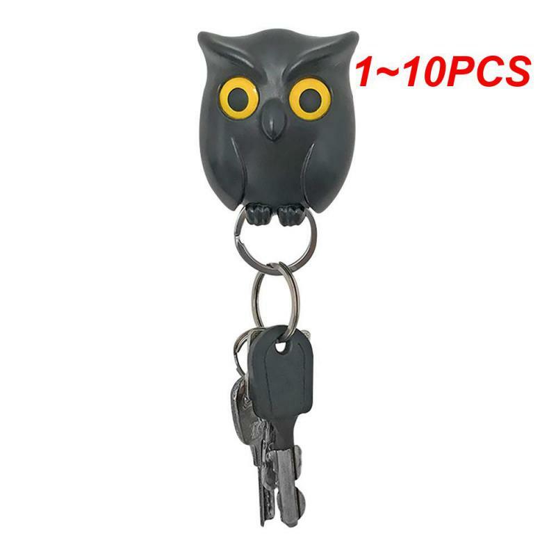 1-10 шт., настенный магнитный держатель для ключей в виде совы