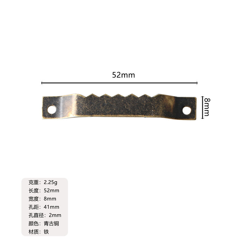 New Chinese style photo frame concealed hanging hardware accessories single and double-sided serrated hook