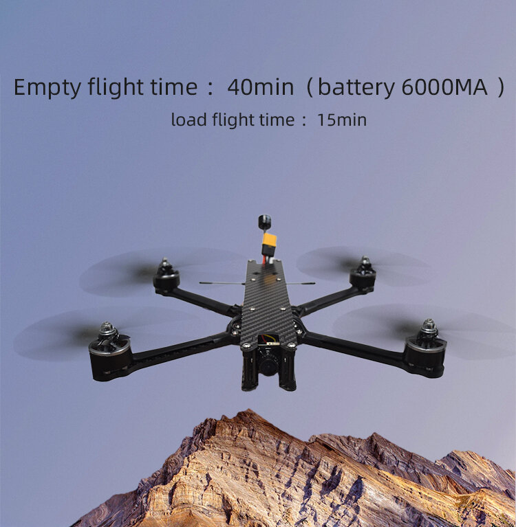Drone Fpv 1080P harga termurah Drone 7 inci 8000Mah 5G Fpv rangka profesional pabrik Drone balap FPV