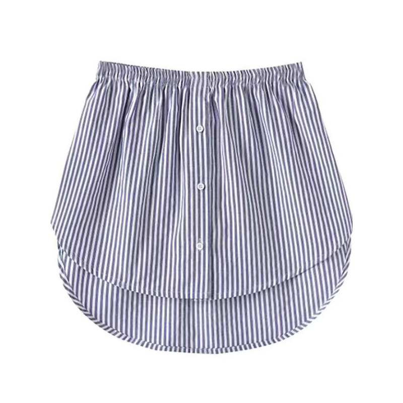 S-5XL Women Fake Shirt Hem Detachable Underskirt Irregular Skirt Tail Blouse Hem Extender Mini Skirt Layered Inner Layer