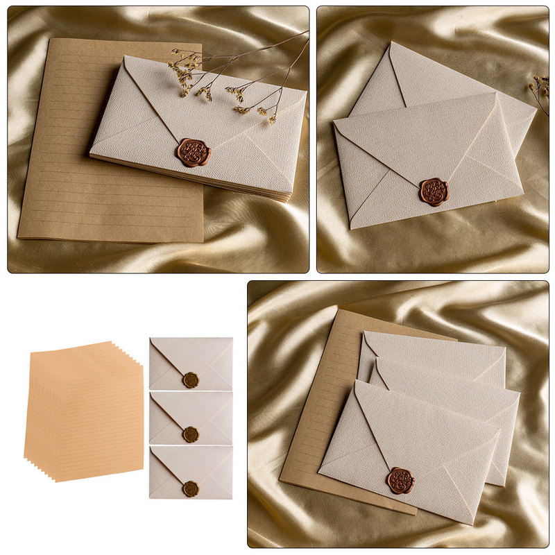 Pacchetti di carte per buste carta per lettere imballaggio Vintage forniture per matrimoni pacchetti di carte buste per studenti