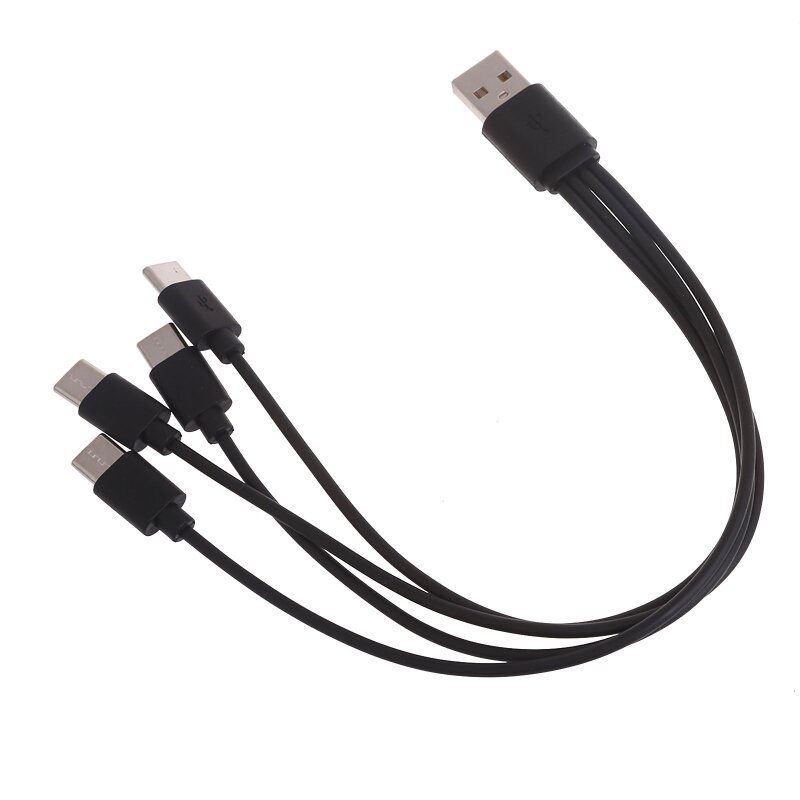 Câble chargement multiple USB 2/4 en 1, cordon chargeur téléphone multiple, câble multiple USB C