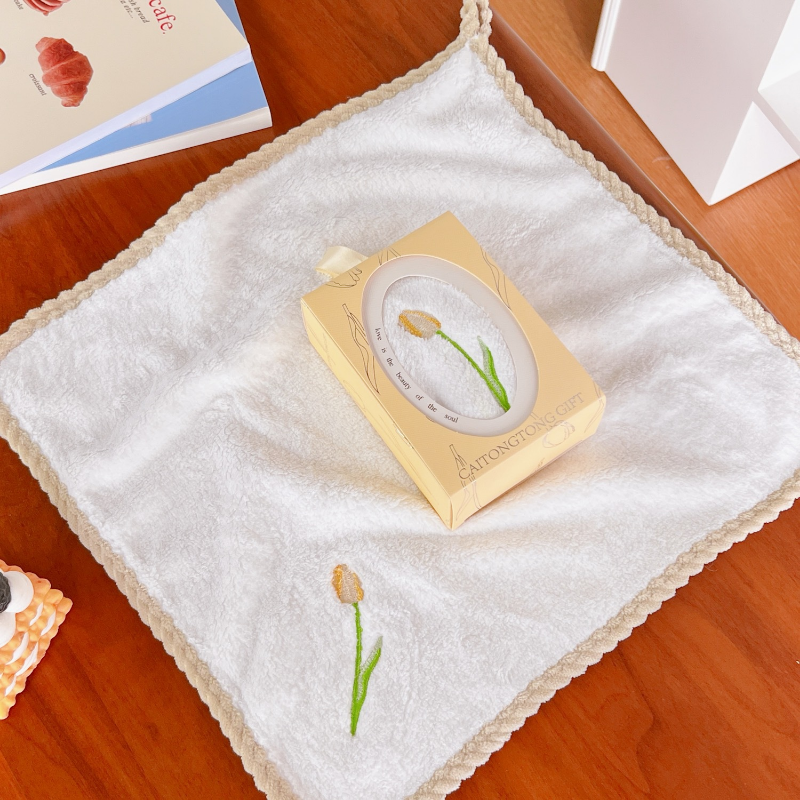 Tulpe Handtuch Kinder Handtücher hängen Küche Verdickung saugfähig schnell trocknen Handtuch Bad Cartoon niedlich abwischen niedrigen Preis