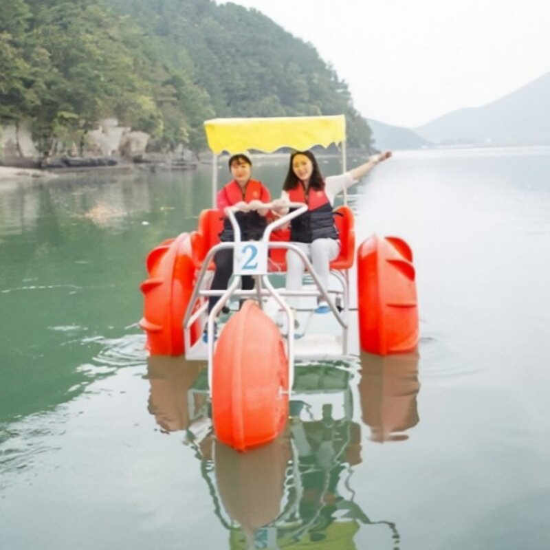 Pédales de parc aquatique à 3 roues, support de pédales de vélo d'eau, bateau à vendre