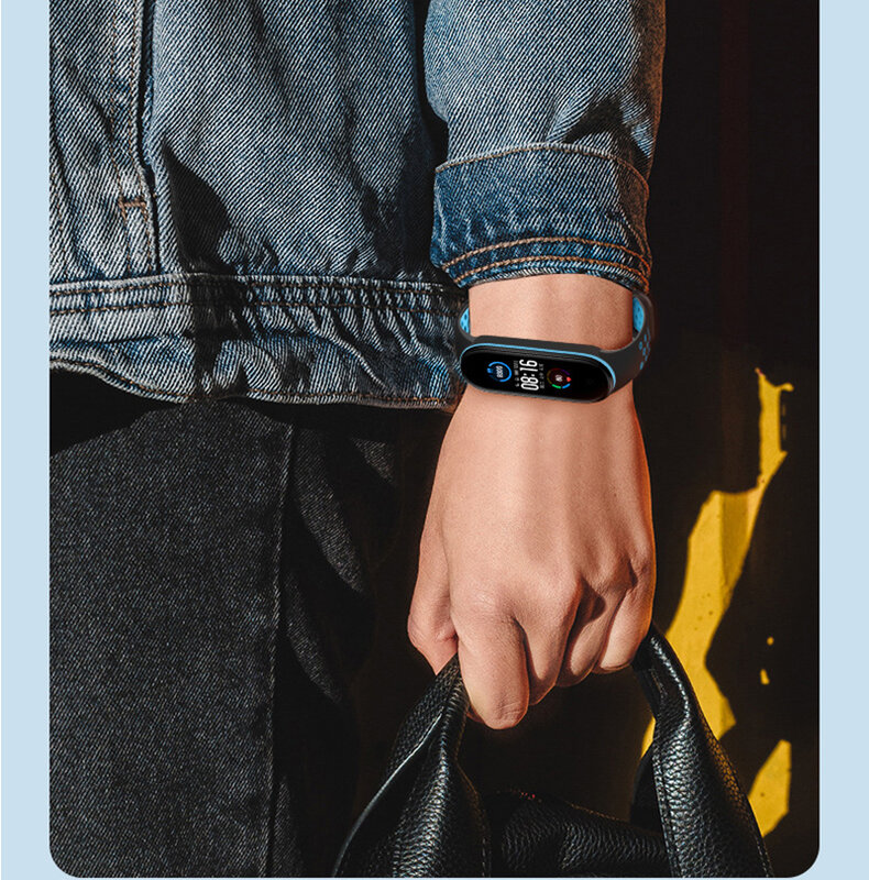 Cinturino sportivo per Xiaomi Mi Band 7 6 NFC smartwatch miband7 braccialetto di ricambio in Silicone con foro d'aria su cinturino Mi 6 5 4 3 8