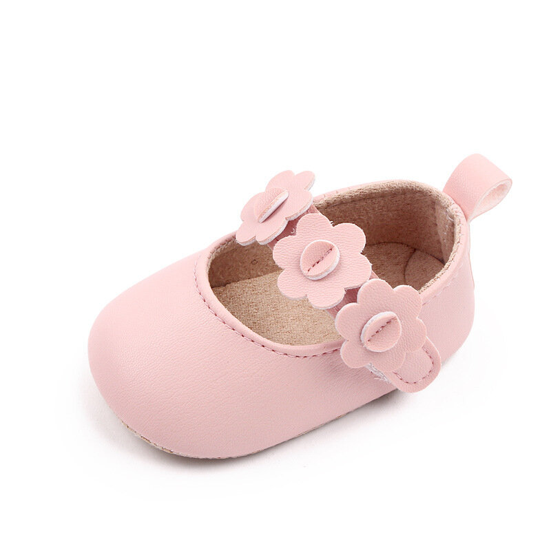 Брендовая обувь для детской кроватки для девочек, обувь для новорожденных, детские кожаные повседневные туфли на плоской подошве с цветами, подарок на крестины 1 год
