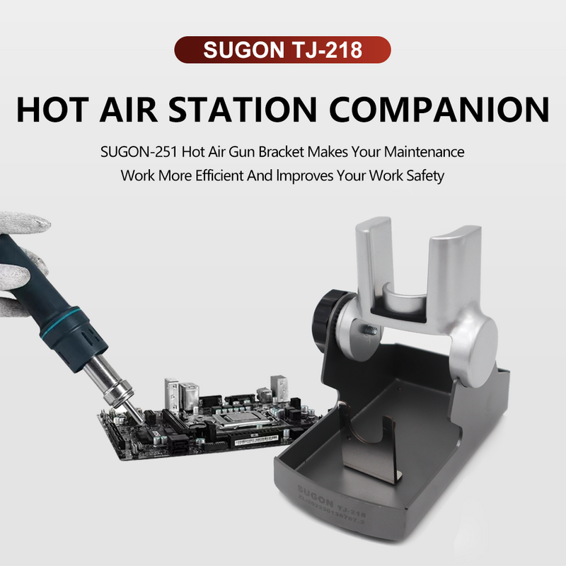 SUGON 218 stazione di rilavorazione ad aria calda staffa maniglia originale pistola termica maniglia telaio parti di ricambio per SUGON 8650 8630PRO 8620DX