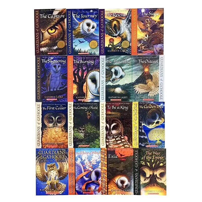 Libro de imágenes en inglés de búho mundo de 8 a 12 años, 16 volúmenes, 240 páginas, animales en inglés, novela de fantasía, DIFUYA