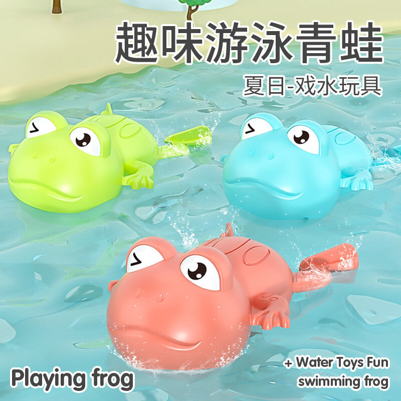 Jouets de bain Montessori pour enfants, jouet de bain pour enfants de 2 à 4 ans, jouet de bain pour garçons, baignoires, jouet d'eau mécanique, grenouilles