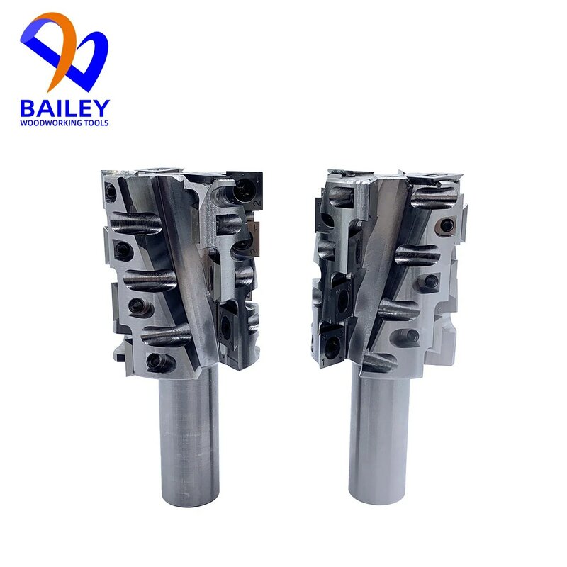 BAILEY 1 buah 20X50X5/60mm pemotong Spiral dengan pisau Scraping paduan TCT untuk Router CNC Aksesori alat pertukangan mesin